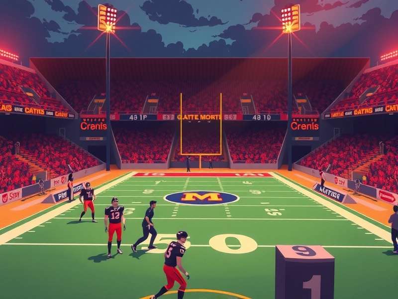 Screenshot of Retro Bowl College Game showing pixel art football action