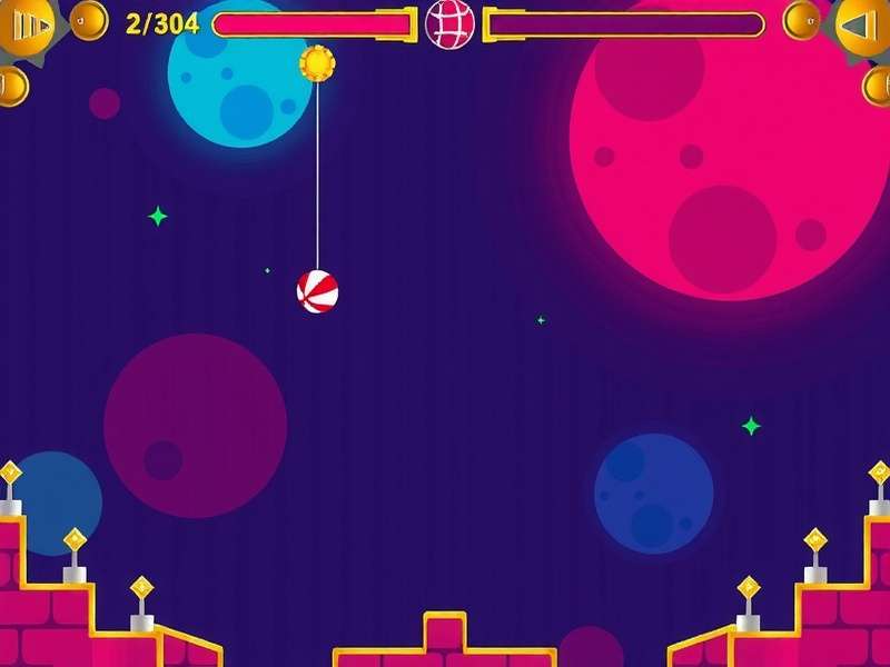 Retro Ball Unblocked Gameplay Screenshot