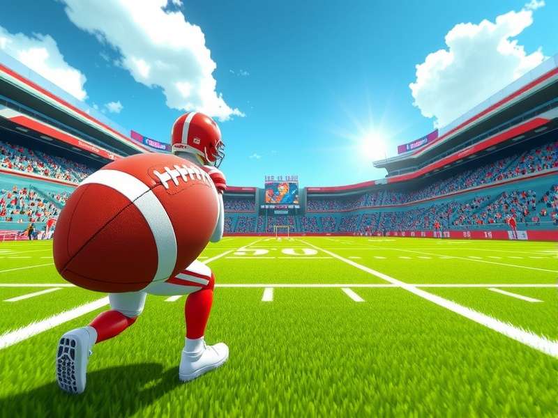 Retro Bowl gameplay screenshot showing a quarterback passing to a receiver