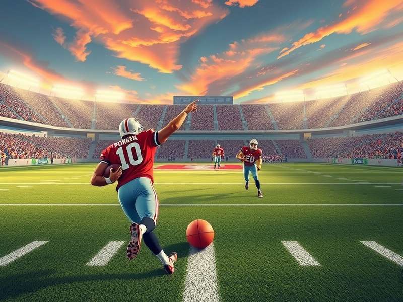 Retro Bowl gameplay screenshot showcasing pixel art football action