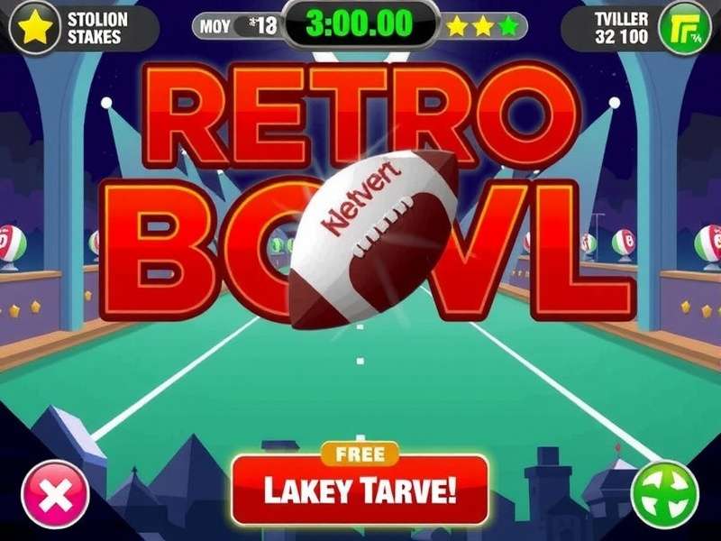 Retro Bowl Game Screenshot - Pixel Art Football Action