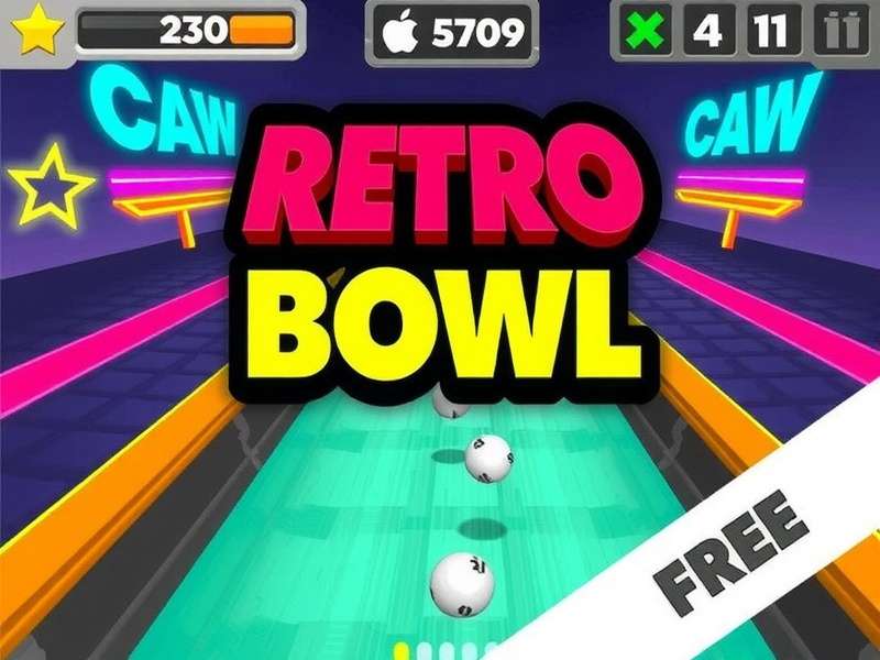 Screenshot of Retro Bowl Unblocked Free gameplay showing a touchdown play