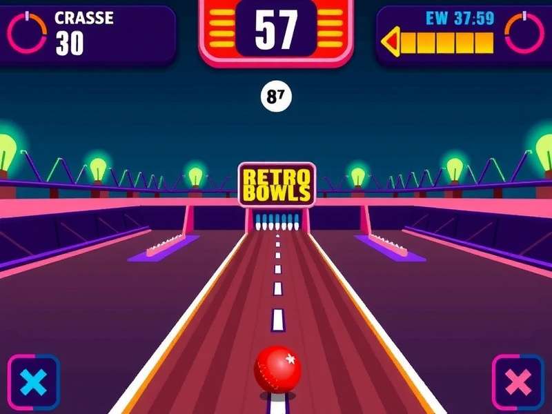 Retro Bowl gameplay screen showing a touchdown play