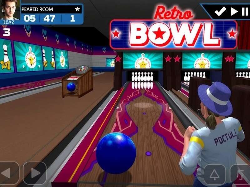 Retro Bowl PC gameplay screenshot showing football field and pixel art graphics