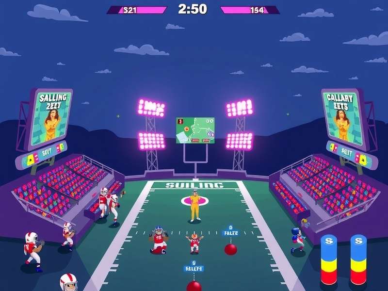 Retro Bowl College gameplay screenshot showing a strategic play call