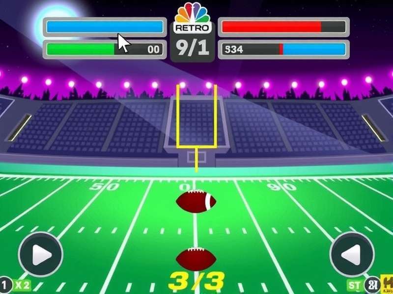 Retro Bowl Unblocked 911 gameplay screenshot showing pixel football action on the field