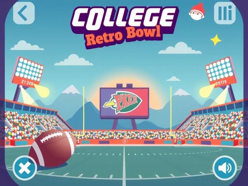 College Retro Bowl – Retro College Football Game Banner