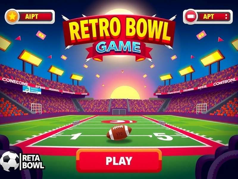 Retro Bowl Game App action screenshot