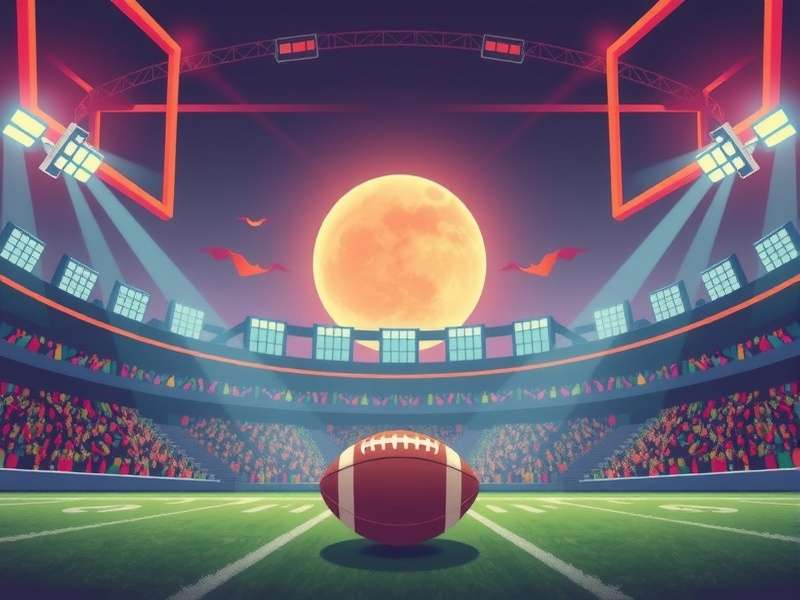 Retro Bowl College Game gameplay screenshot showing a stadium and player action